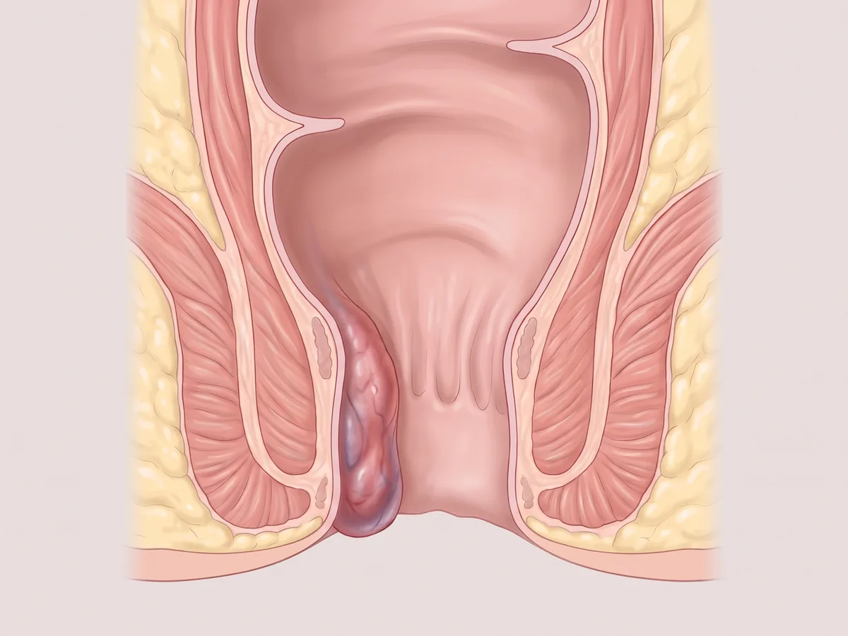 Hemoroid 2. evre: anal kanalın kesitinde hemoroid ıkınınca makat girişine doğru iner.